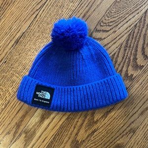 THE NORTH FACE Littles Box Logo Pom Winter Beanie Hat
